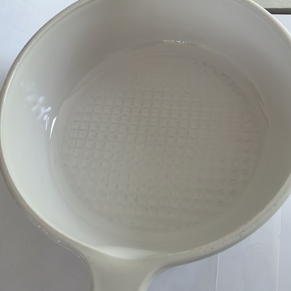 Vintage CORNING VISION White 10” Deep Fryer Fry Pan Skillet 12H w/Pyrex Lid - Picture 2 of 9